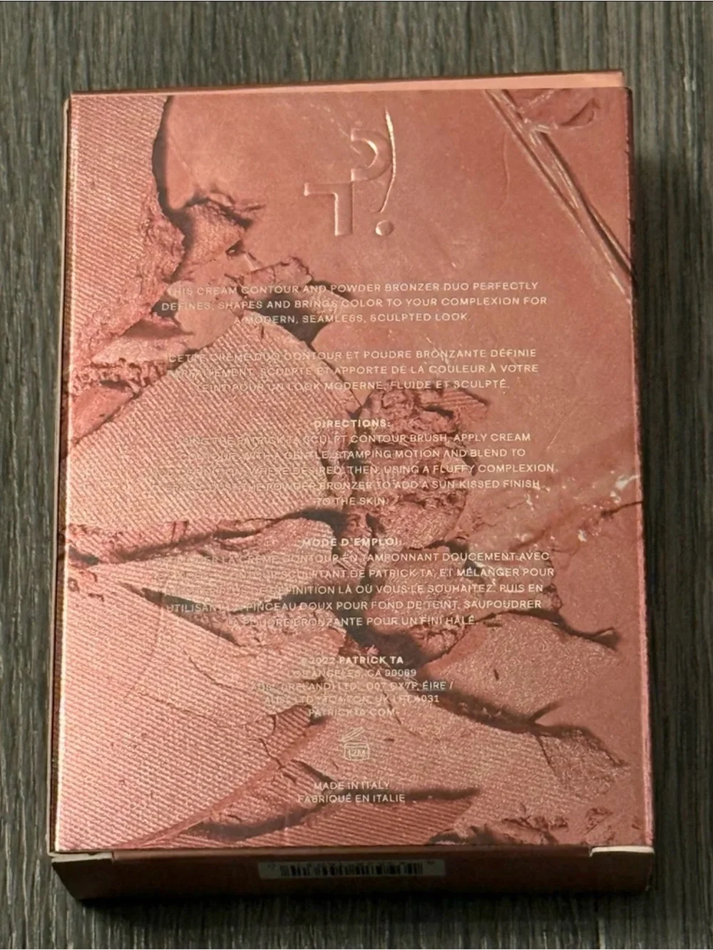 Patrick Ta Dual Bronzer Compact in Rose Gold with Warm Brown Shades